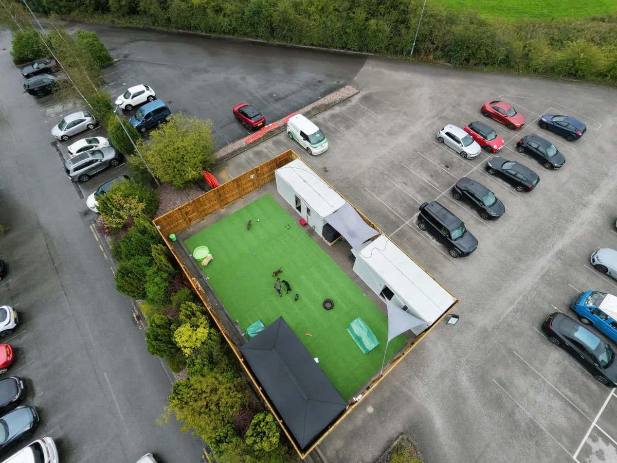 The Wagglers daycare yard and cabin in Handforth, Wilmslow
